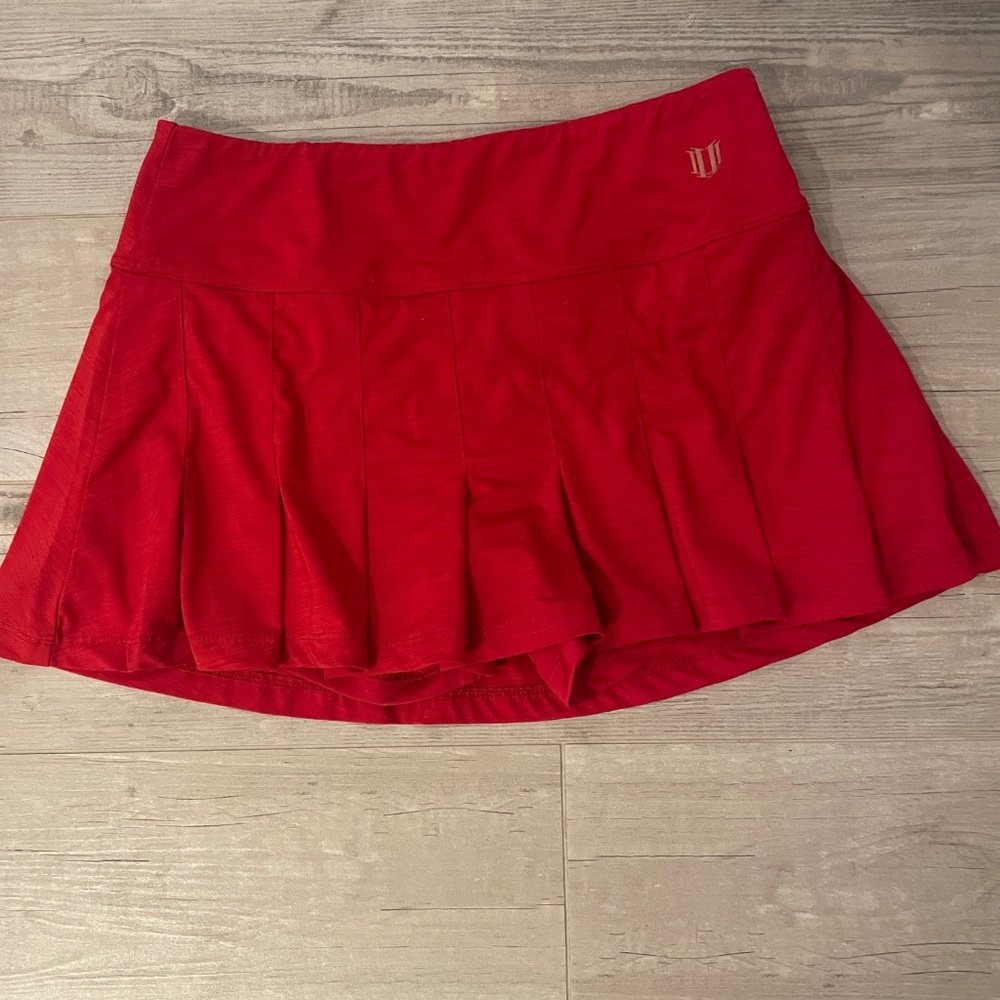 EleVen by Venus Williams Women's Flutter Tennis Skirt Size S in Red